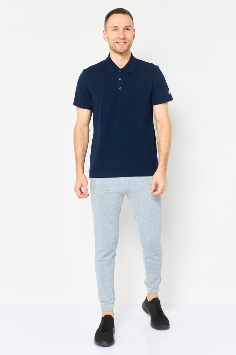 Adidas Men Sportswear Fit Short Sleeve Outdoor Polo Shirt, Navy - Image 2